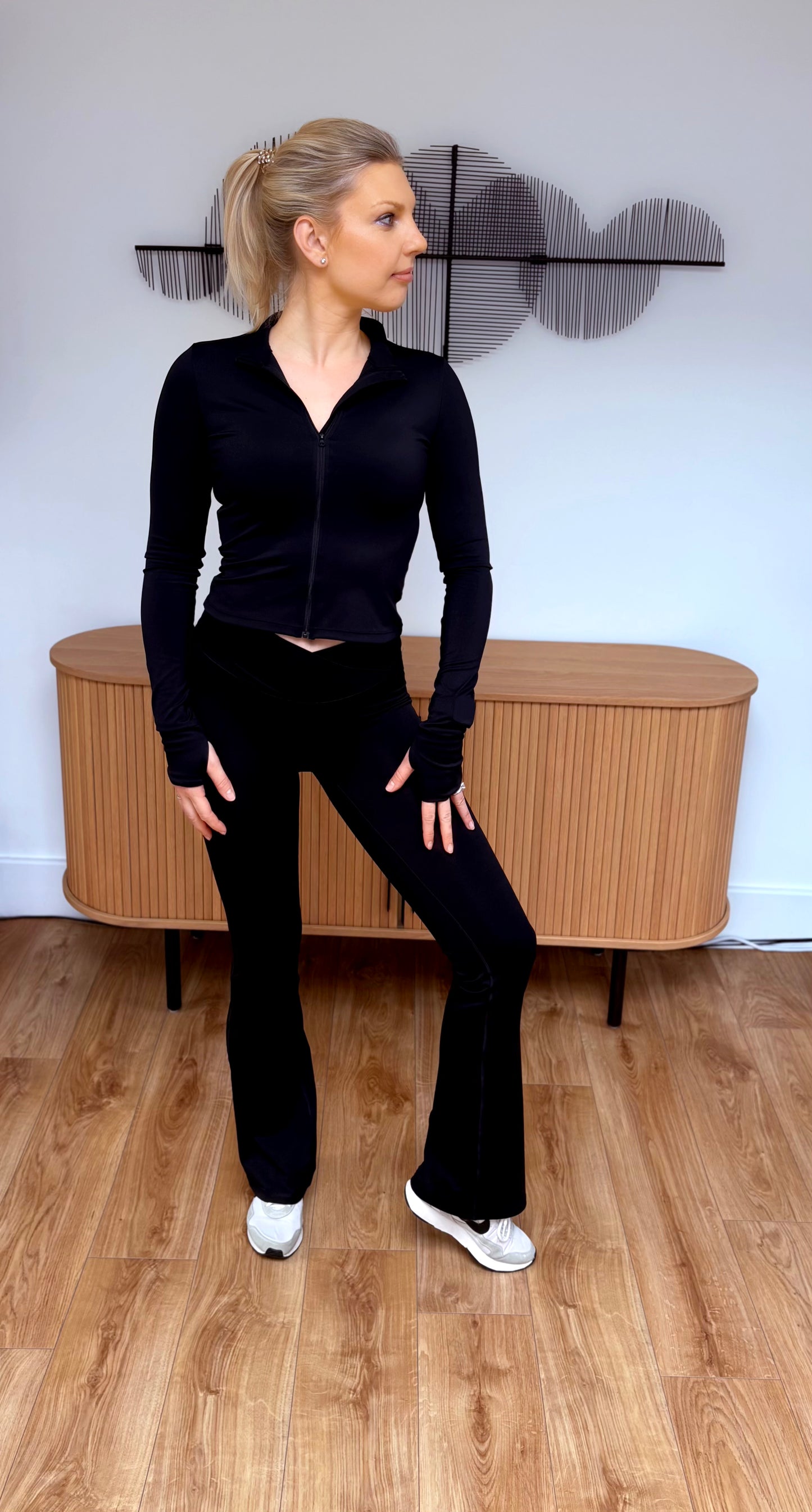 Full-Zip Long-Sleeve Athletic Jacket