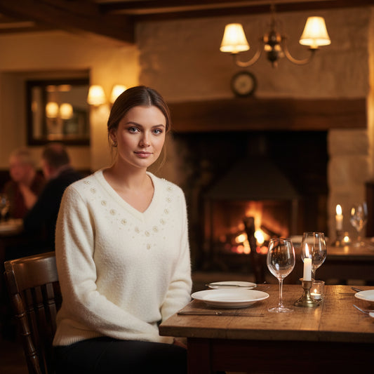 Wisteria Pearl V-Neck